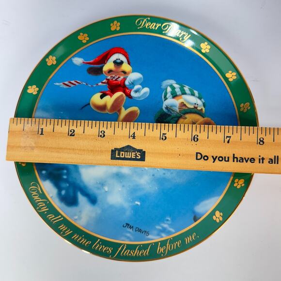 Set of 8 Garfield Collector Plates Dear Diary Series Jim Davis Lot Danbury Mint - Picture 5 of 7